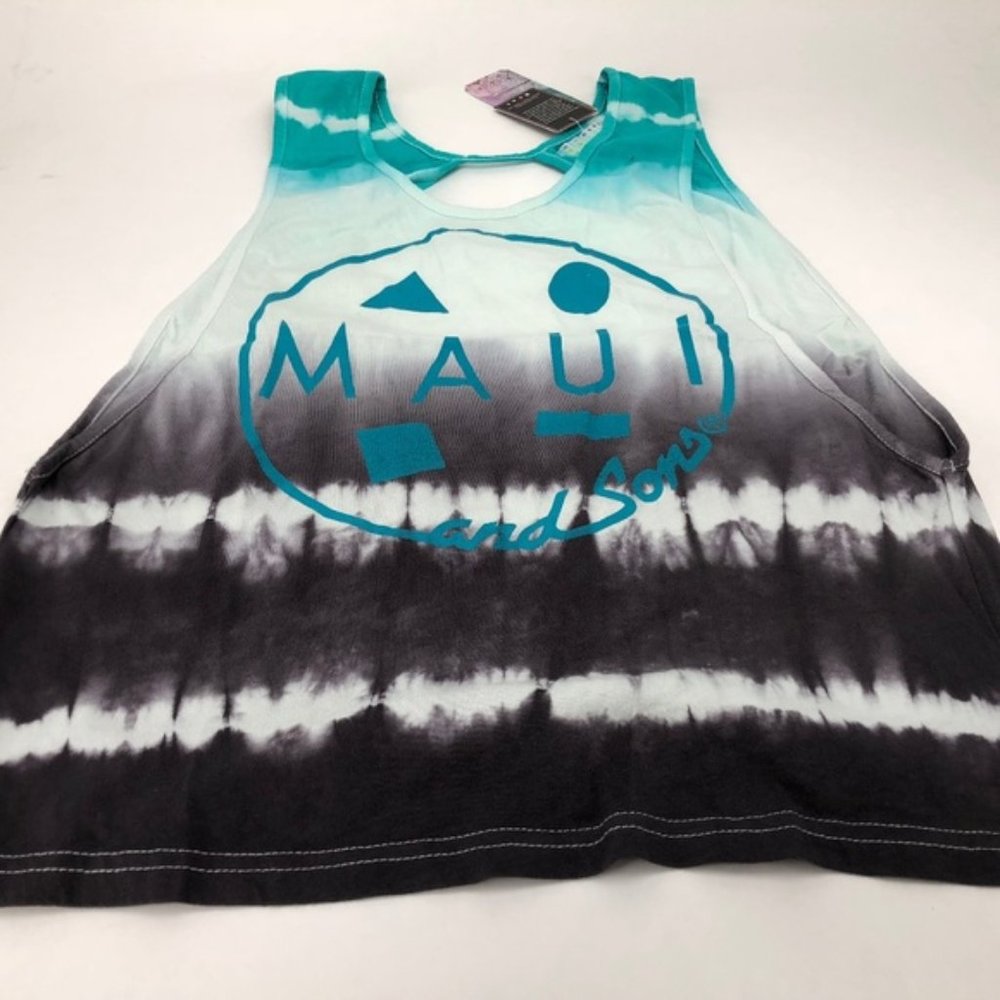 Maui & Sons Women's Tank Top Dyed Design 2 Colors